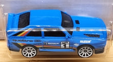 Load image into Gallery viewer, Hot Wheels 2022 '84 Audi Sport Quattro Blue #180 Rally Champs 1/5 New Long Card