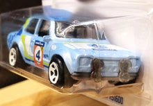Load image into Gallery viewer, Hot Wheels 2022 '70 Ford Escort RS1600 Blue #244 Rally Champs 5/5 New Long Card