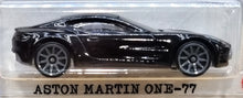 Load image into Gallery viewer, Hot Wheels 2022 Aston Martin One-77 Black World Class Racers 3/5 New Long Card