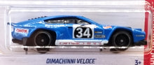 Load image into Gallery viewer, Hot Wheels 2022 Dimachinni Veloce Blue #163 HW Daredevils 4/5 New Long Card