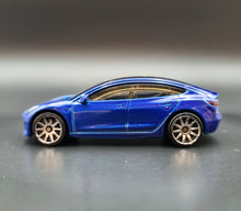 Load image into Gallery viewer, Hot Wheels 2020 Tesla Model 3 Blue #112 Factory Fresh 9/10