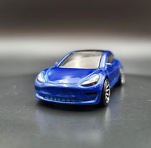 Load image into Gallery viewer, Hot Wheels 2020 Tesla Model 3 Blue #112 Factory Fresh 9/10