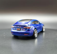 Load image into Gallery viewer, Hot Wheels 2020 Tesla Model 3 Blue #112 Factory Fresh 9/10