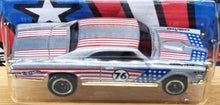Load image into Gallery viewer, Hot Wheels 2022 '67 Pontiac GTO Grey Stars & Stripes 2/8 New Long Card