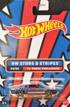 Load image into Gallery viewer, Hot Wheels 2022 '71 Dodge Challenger Navy Blue Stars & Stripes 3/8 New Long Card