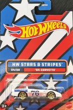 Load image into Gallery viewer, Hot Wheels 2022 '84 Corvette White Stars & Stripes 4/8 New Long Card