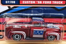 Load image into Gallery viewer, Hot Wheels 2022 Custom '56 Ford Truck Red Stars & Stripes 7/8 New Long Card