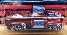 Load image into Gallery viewer, Hot Wheels 2022 Custom '56 Ford Truck Red Stars & Stripes 7/8 New Long Card