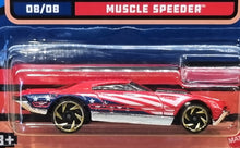 Load image into Gallery viewer, Hot Wheels 2022 Muscle Speeder Red Stars & Stripes 8/8 New Long Card