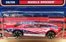 Load image into Gallery viewer, Hot Wheels 2022 Muscle Speeder Red Stars & Stripes 8/8 New Long Card