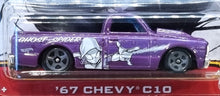 Load image into Gallery viewer, Hot Wheels 2022 '67 Chevy C10 Purple Marvel Spider-Man 5/5 New Long Card