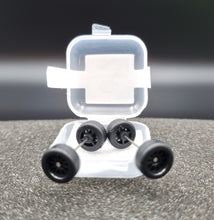 Load image into Gallery viewer, 1:64 10 Spoke Black Wheel Set with Rubber Tyres - Hot Wheels, Matchbox