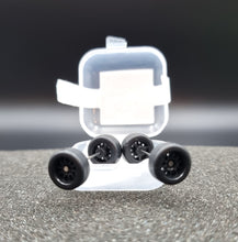 Load image into Gallery viewer, 1:64 10 Spoke Black Wheel Set with Rubber Tyres - Hot Wheels, Matchbox