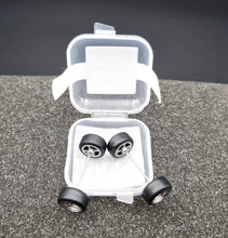 Load image into Gallery viewer, 1:64 4 Spoke Silver Wheel Set with Rubber Tyres - Hot Wheels, Matchbox