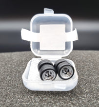 Load image into Gallery viewer, 1:64 4 Spoke Silver Wheel Set with Rubber Tyres - Hot Wheels, Matchbox