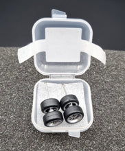 Load image into Gallery viewer, 1:64 10 Spoke Silver Alloy Wheel Set with Rubber Tyres - Hot Wheels, Matchbox