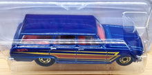 Load image into Gallery viewer, Hot Wheels 2021 '64 Chevy Nova Wagon Navy Blue Flying Customs 2/8 New Long Card