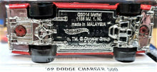 Load image into Gallery viewer, HOT WHEELS 2016 '69 DODGE CHARGER 500 RED #84 NIGHTBURNERZ 4/10 NEW