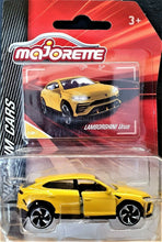 Load image into Gallery viewer, Majorette 2019 Lamborghini Urus Yellow #219 Premium Cars New Long Card