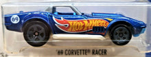 Load image into Gallery viewer, Hot Wheels 2017 '69 Corvette Racer Blue #352 HW Race Team 2/5 Long Card New