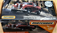 Load image into Gallery viewer, Matchbox 2020 1948 Willys Jeepster Red #38 MBX City New Sealed Box