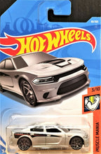 Load image into Gallery viewer, Hot Wheels 2018 '15 Dodge Charger SRT Silver #66 Muscle Mania 3/10 Long Card New