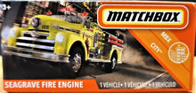 Load image into Gallery viewer, Matchbox 2020 Seagrave Fire Truck Neon Yellow #26 MBX City New Sealed Box