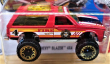 Load image into Gallery viewer, Hot Wheels 2016 Chevy Blazer 4x4 Red #213 HW Rescue 3/10 New
