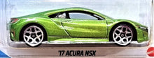 Load image into Gallery viewer, Hot Wheels 2021 '17 Acura NSX Candy Apple Green #148 HW Turbo 5/5 New Long Card