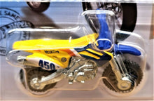 Load image into Gallery viewer, Hot Wheels 2020 HW450F Motorbike Yellow #28 Baja Blazers 8/10 New Long Card