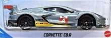 Load image into Gallery viewer, Hot Wheels 2021 Corvette C8.R Silver #105 HW Race Day 6/10 New Long Card