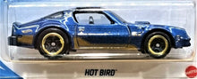 Load image into Gallery viewer, Hot Wheels 2021 Hot Bird Blue #249 Muscle Mania 9/10 New Long Card