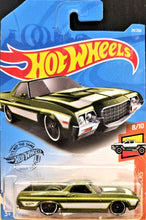 Load image into Gallery viewer, Hot Wheels 2019 '72 Ford Ranchero Green #29 HW Hot Trucks 8/10 New Long Card