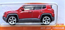 Load image into Gallery viewer, Matchbox 2021 2019 Jeep Renegade Red #26/100 MBX Off-Road New Long Card
