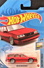 Load image into Gallery viewer, Hot Wheels 2021 Volvo 850 Estate Red #43 Factory Fresh 2/10 New Long Card
