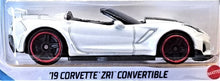 Load image into Gallery viewer, Hot Wheels 2021 '19 Corvette ZR1 Convertible White #134 HW Torque 3/5 New