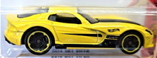 Load image into Gallery viewer, Hot Wheels 2013 SRT Viper 2017 Yellow #199 Then and Now 10/10 New Long Card