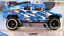 Load image into Gallery viewer, Hot Wheels 2019 Humvee Blue #133 Baja Blazers 9/10 New