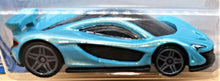 Load image into Gallery viewer, Hot Wheels 2020 McLaren P1 Turquoise #149 HW Exotics 9/10 New Long Card