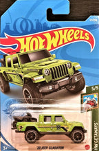 Load image into Gallery viewer, Hot Wheels 2021 '20 Jeep Gladiator Green #117 HW Getaways 5/5 New Long Card