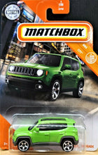 Load image into Gallery viewer, Matchbox 2020 2019 Jeep Renegade Green #1 MBX City New Long Card