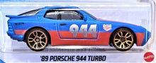Load image into Gallery viewer, Hot Wheels 2021 '89 Porsche 944 Turbo Satin Blue #45 HW Turbo 2/5 New Long Card