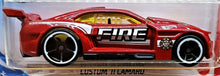 Load image into Gallery viewer, Hot Wheels 2020 Custom '11 Camaro Red #239 HW Rescue 2/10 New Long Card