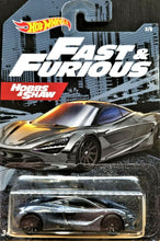 Load image into Gallery viewer, Hot Wheels 2020 McLaren 720S Sarthe Grey Fast & Furious 3/5 New Long Card