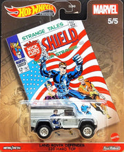 Load image into Gallery viewer, Hot Wheels 2021 Land Rover Defender 110 Hard Top Grey Pop Culture Marvel 5/5 New