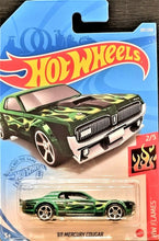 Load image into Gallery viewer, Hot Wheels 2021 '68 Mercury Cougar Green #207 HW Flames 2/5 New Long Card