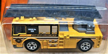 Load image into Gallery viewer, Matchbox 2017 Flame Tamer Yellow #66 MBX Heroic Rescue New Long Card
