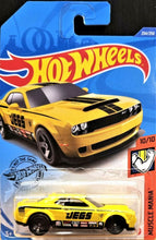 Load image into Gallery viewer, Hot Wheels 2020 '18 Dodge Challenger SRT Demon Yellow #234 Muscle Mania 10/10