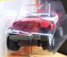 Load image into Gallery viewer, Matchbox 2021 1948 Willys Jeep Red MBX Off-Road #76/100 New Long Card