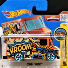 Load image into Gallery viewer, Hot Wheels 2016 Combat Medic Orange #196 HW Art Cars 6/10 New